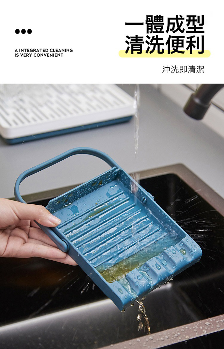 懸掛廚房湯勺鍋鏟防油墊(白色/藍色)