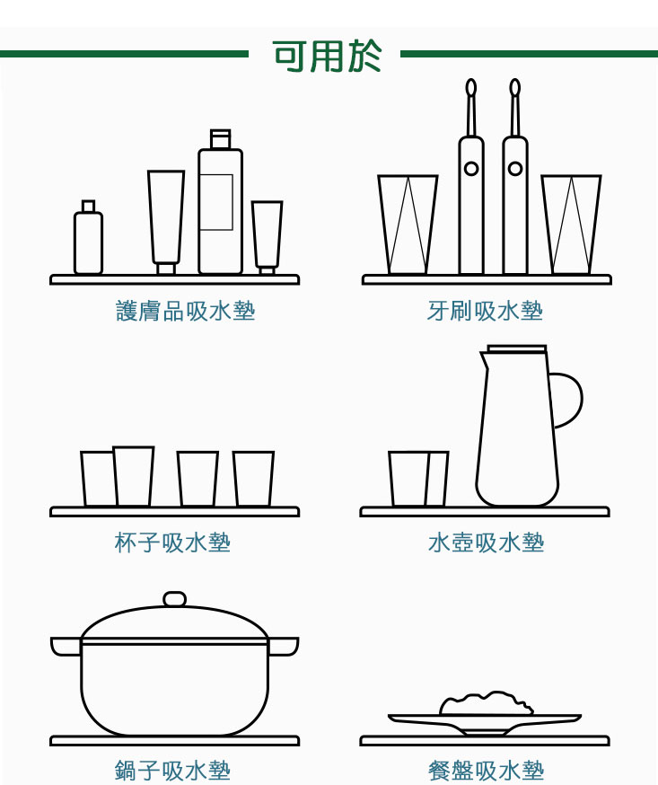 多功能彩繪硅藻吸水置物墊/吸水墊/硅藻吸水墊