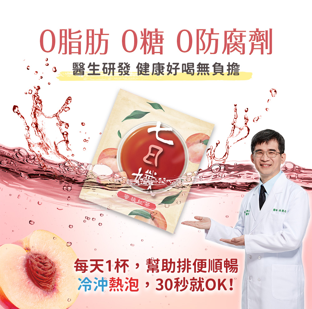 【家家生醫】七日孅-孅體茶包(7包/盒) 新上市玄米煎茶/蜜桃紅茶