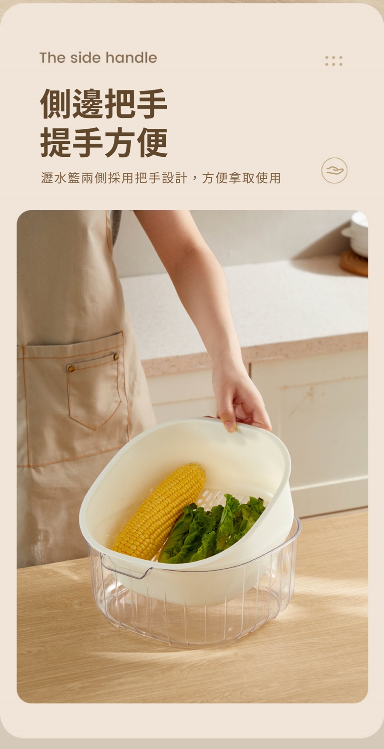 頂級蔬果洗菜瀝水籃