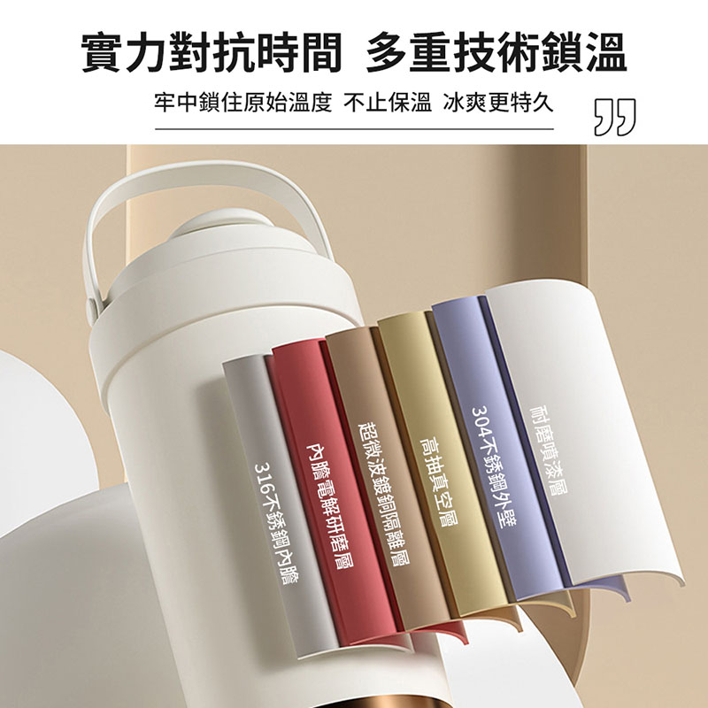 陶瓷內膽隨行保溫杯500ml