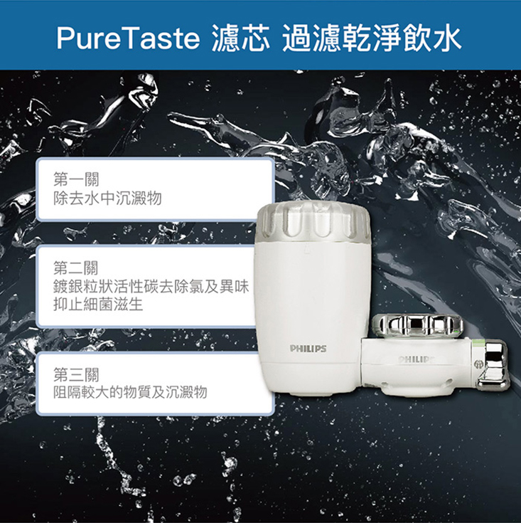 【飛利浦 PHILIPS】水龍頭淨水器 (WP3861)