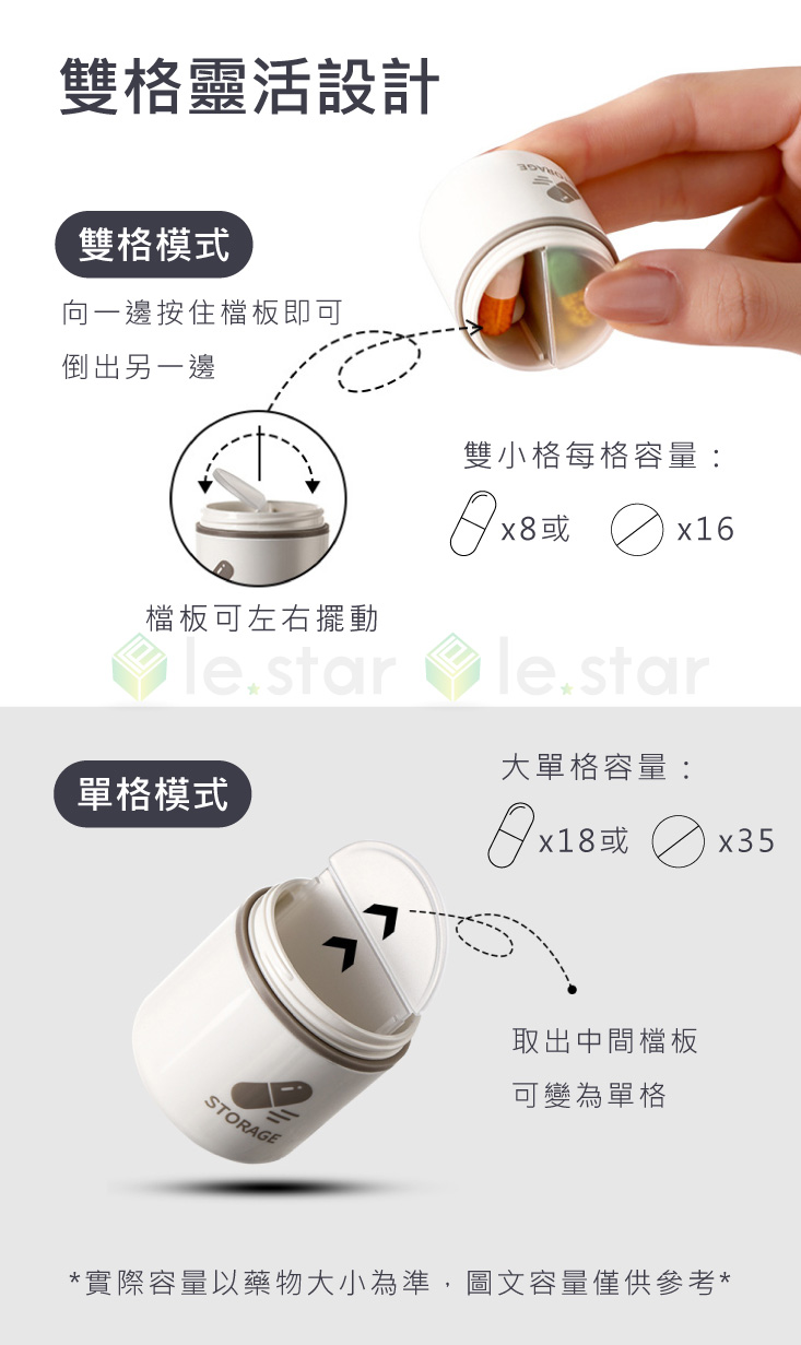 【FaSoLa】密封防潮迷你藥盒 藥罐 藥品收納罐 保健食品收納盒