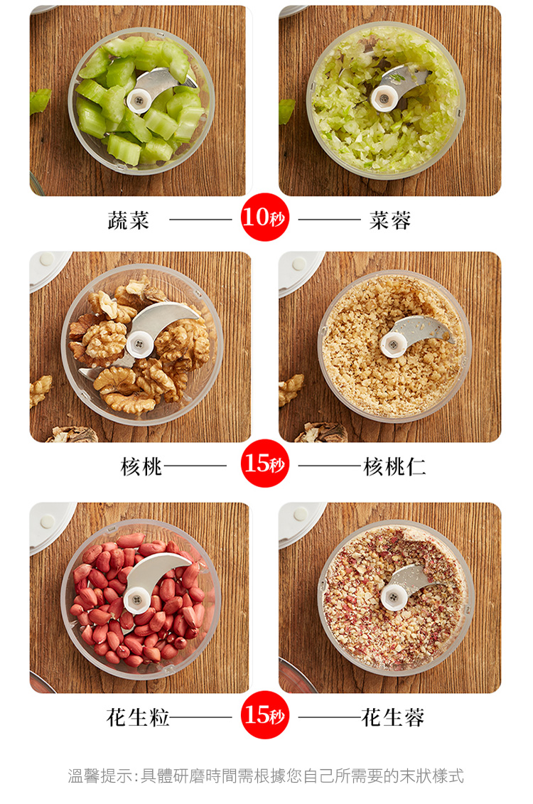 無線電動雙刀雙杯切菜料理機