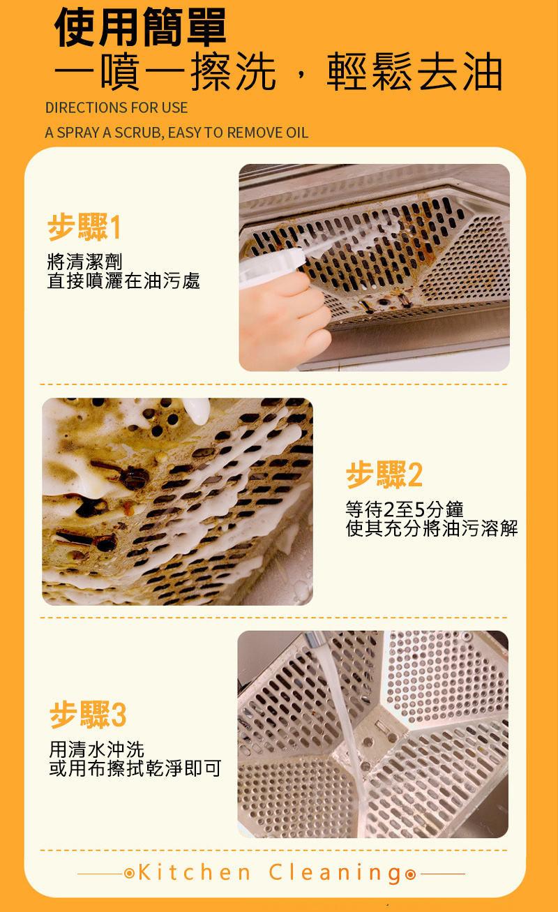MIT台灣製造 極速強效【黑魔法】除油靈廚房清潔劑 重油污專用(500ml/瓶x