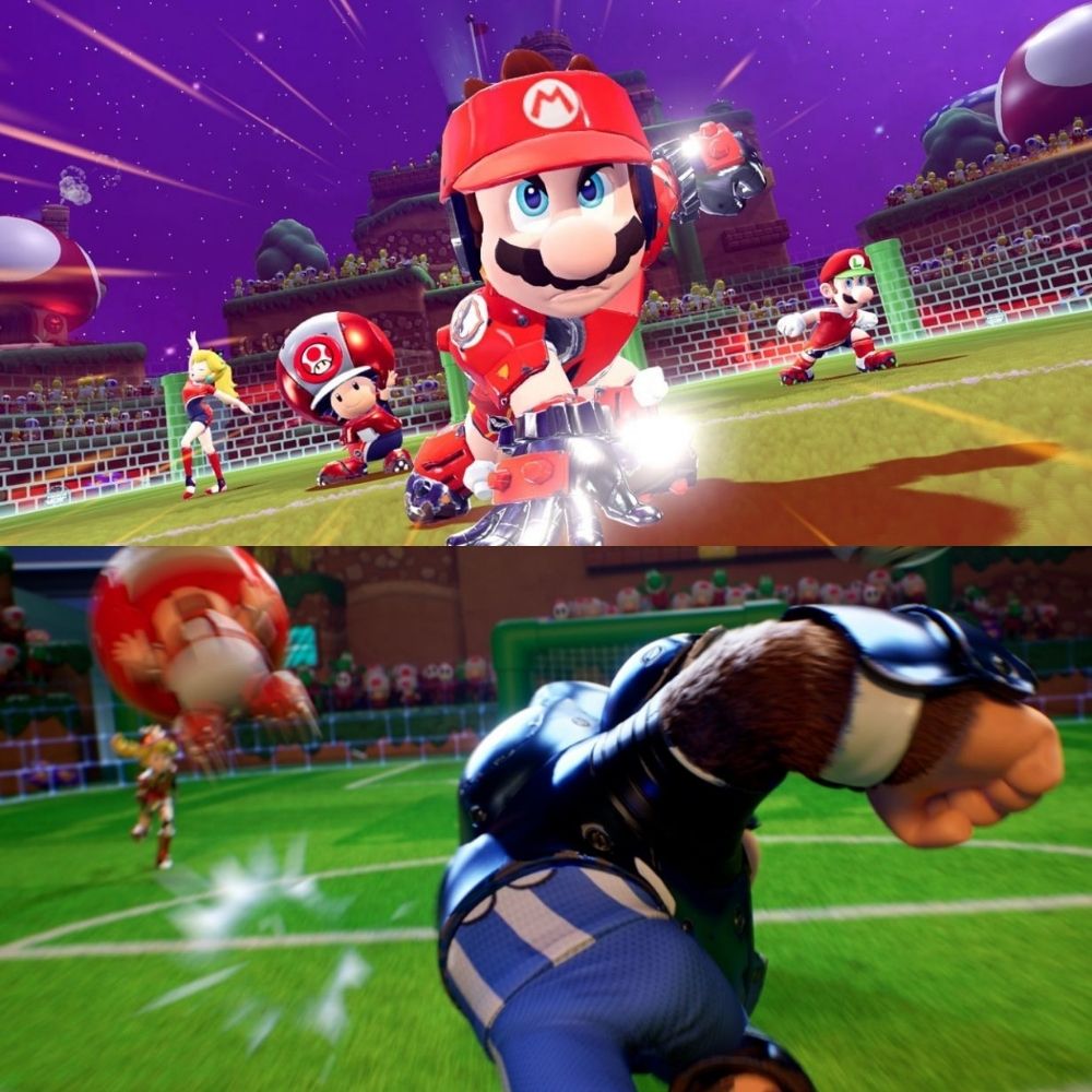 【Nintendo任天堂】Switch瑪利歐激戰前鋒 戰鬥聯賽中文版 瑪利歐足球
