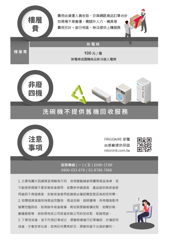 美國富及第Frigidaire 桌上型智慧洗碗機 6人份 FDW-6005T (