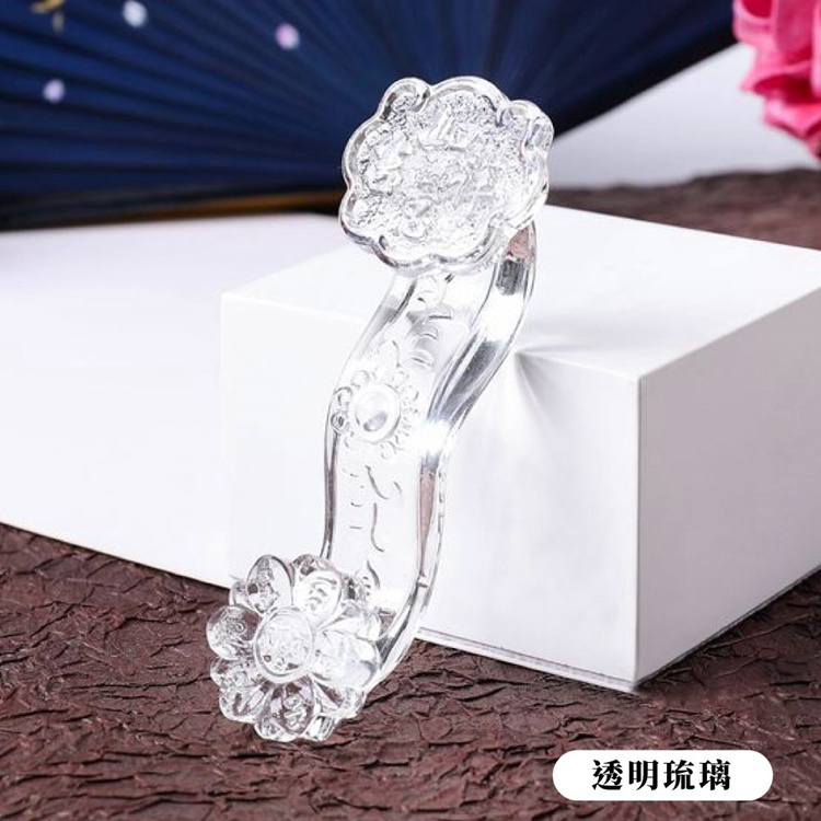 吉祥如意琉璃玉招財如意擺件