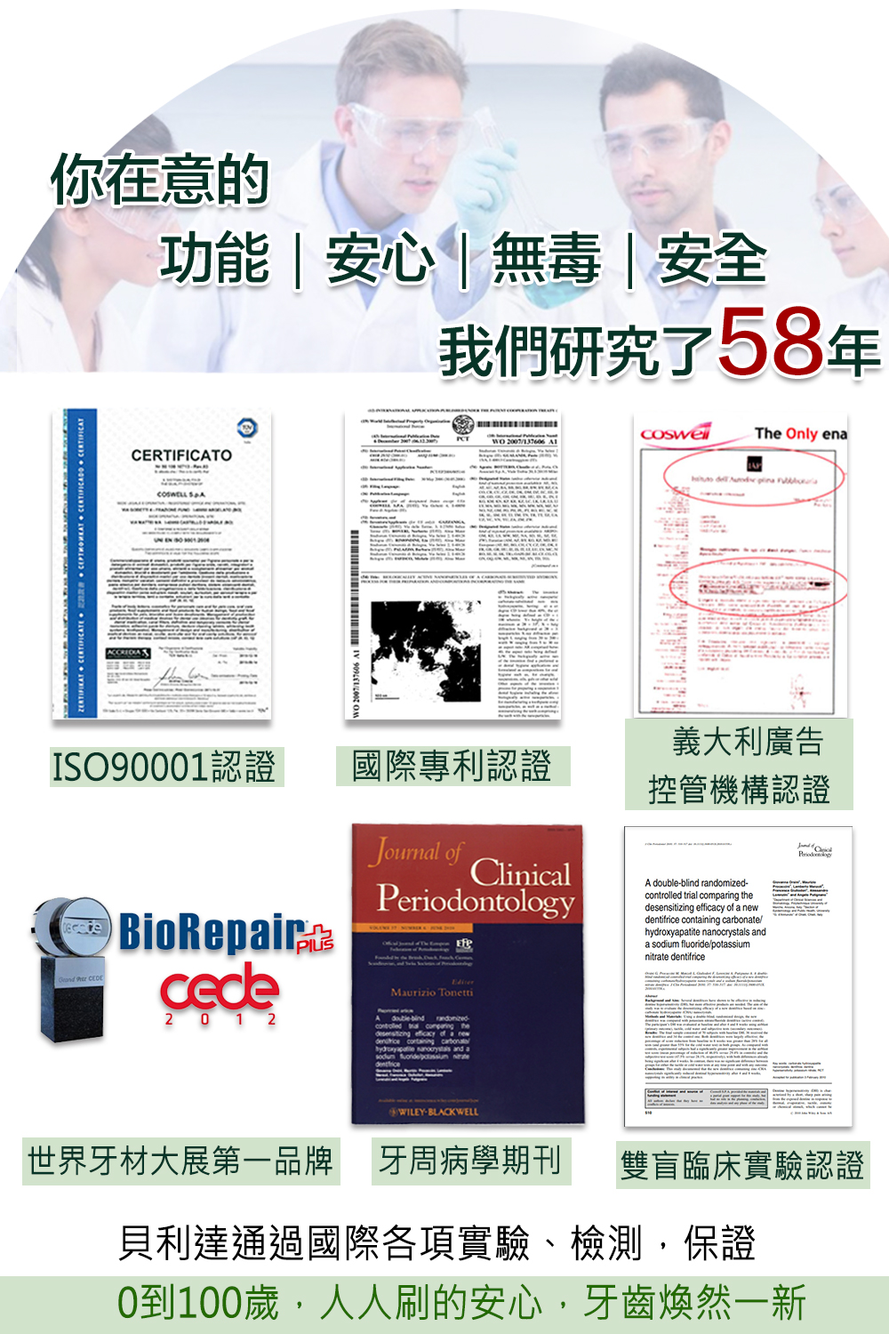 【Biorepair 貝利達】專業修護6+1入超值組(全效+抗敏+