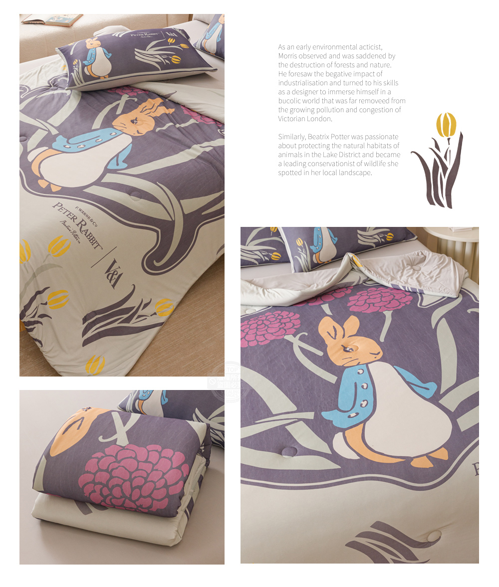 【PETER RABBIT】比得兔V&A博物館聯名冰絲涼被 涼感被 夏被 薄被