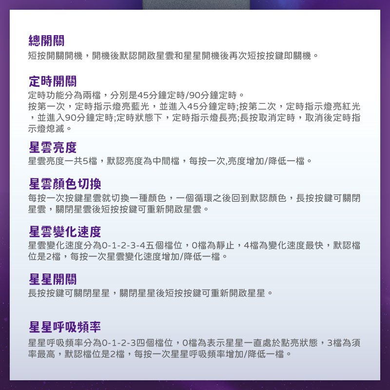 宇航員星空氛圍投影燈(頭部90度可調整 遙控操作 自由定時 交換禮物 氣氛燈)