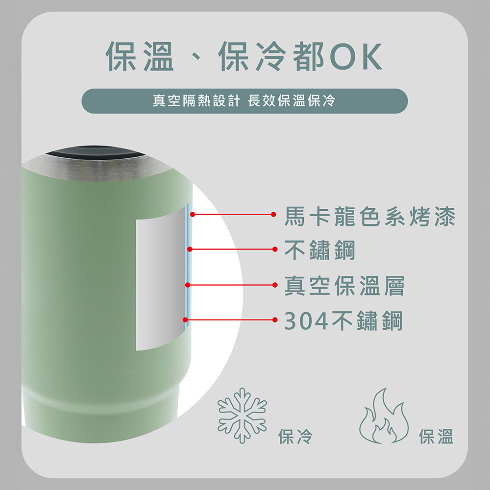 【Smakus】不鏽鋼超真空手提攜吸杯880ml 保溫杯 水壺 隨行杯 環保杯