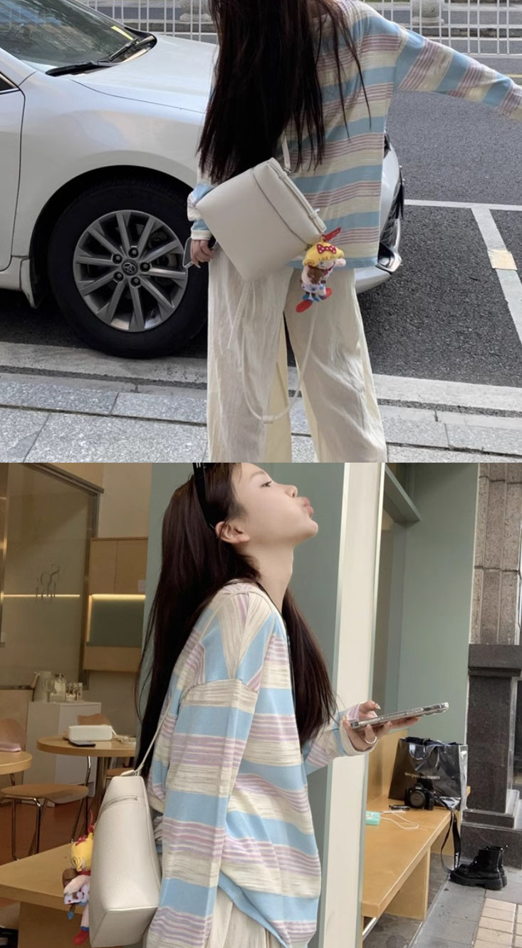 四季皆宜慵懶風薄款長T恤 內搭