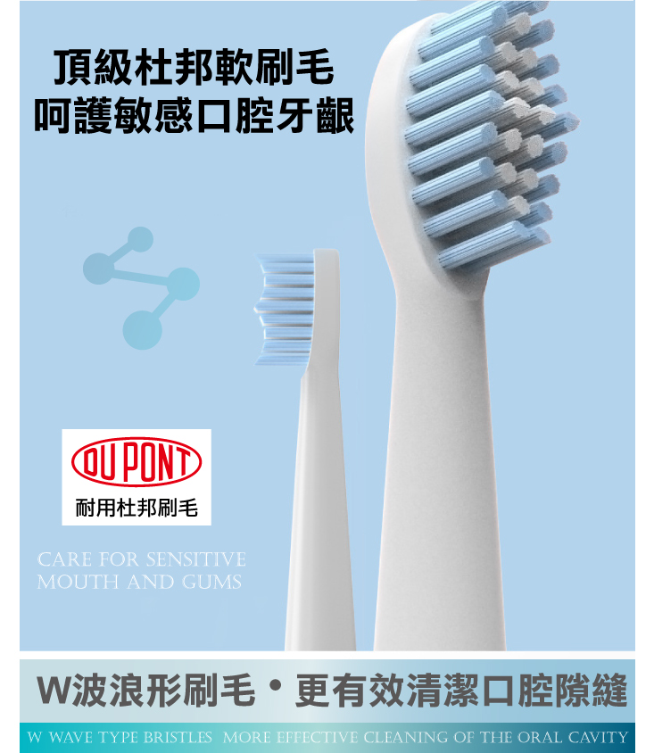 ANDYMAY2 全防水USB充電式全自動智能聲波電動牙刷 AM-N401