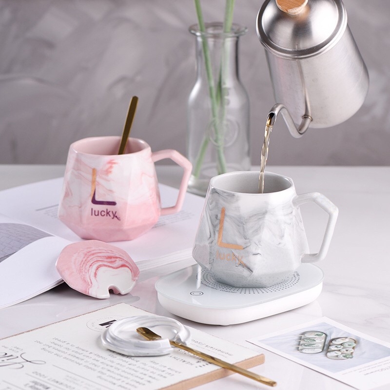 55°大理石式恆溫杯墊禮盒