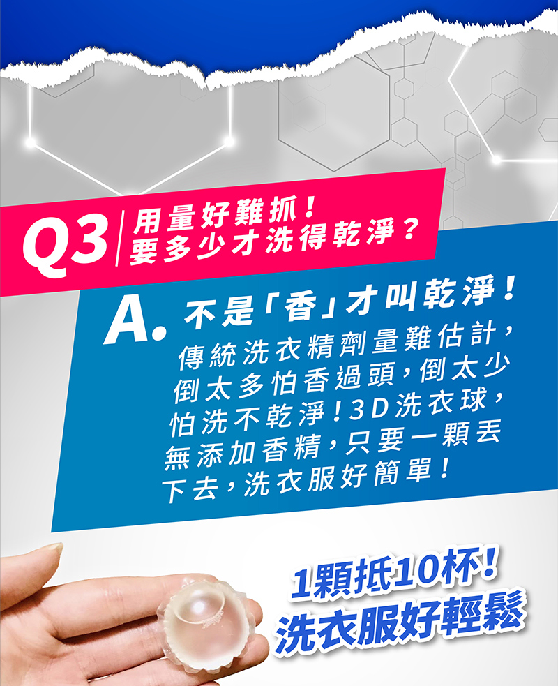 【JDH潔的好】台灣製 天然酵素3D洗衣膠球 (全新升級 抗菌+防蟎)x5盒