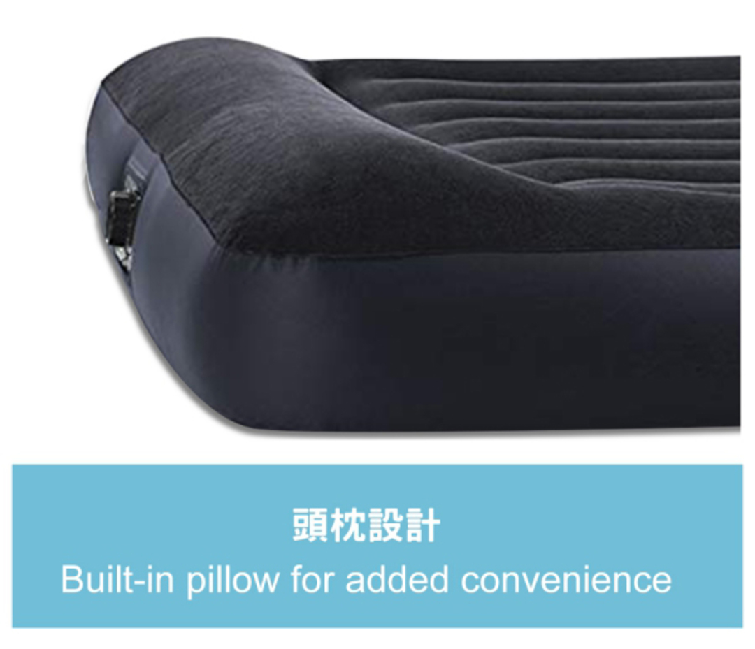 【INTEX】舒適FIBER TECH內建電動幫浦充氣床(單人床雙人床)