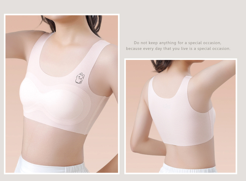 小貓咪清涼輕薄透氣少女內衣