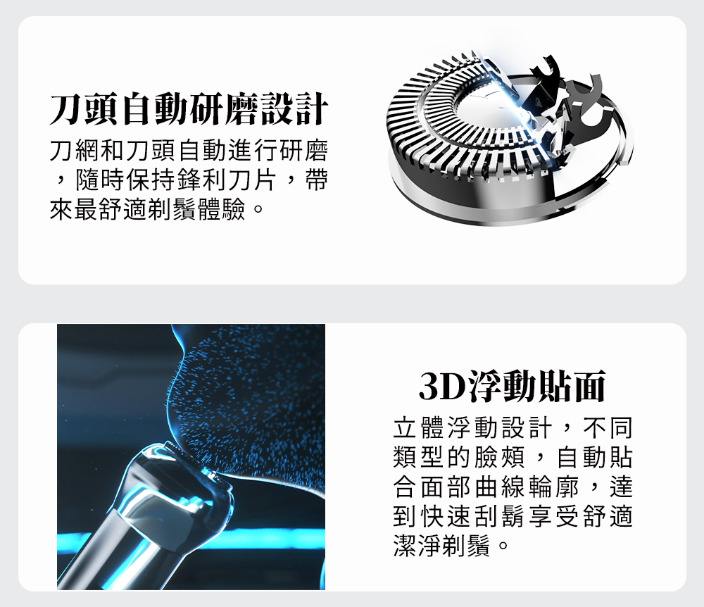 【G-PLUS 拓勤】GP-RE001 USB Type-C 電動刮鬍刀