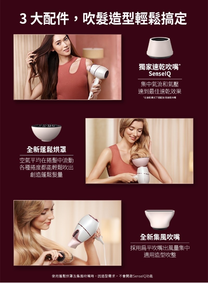 【Philips 飛利浦】Adele AI頂級智能溫控輕量護髮吹風