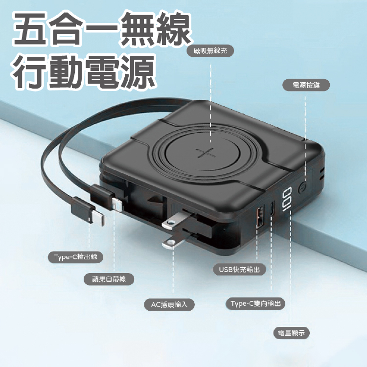 超級萬能無線充電器行動電源