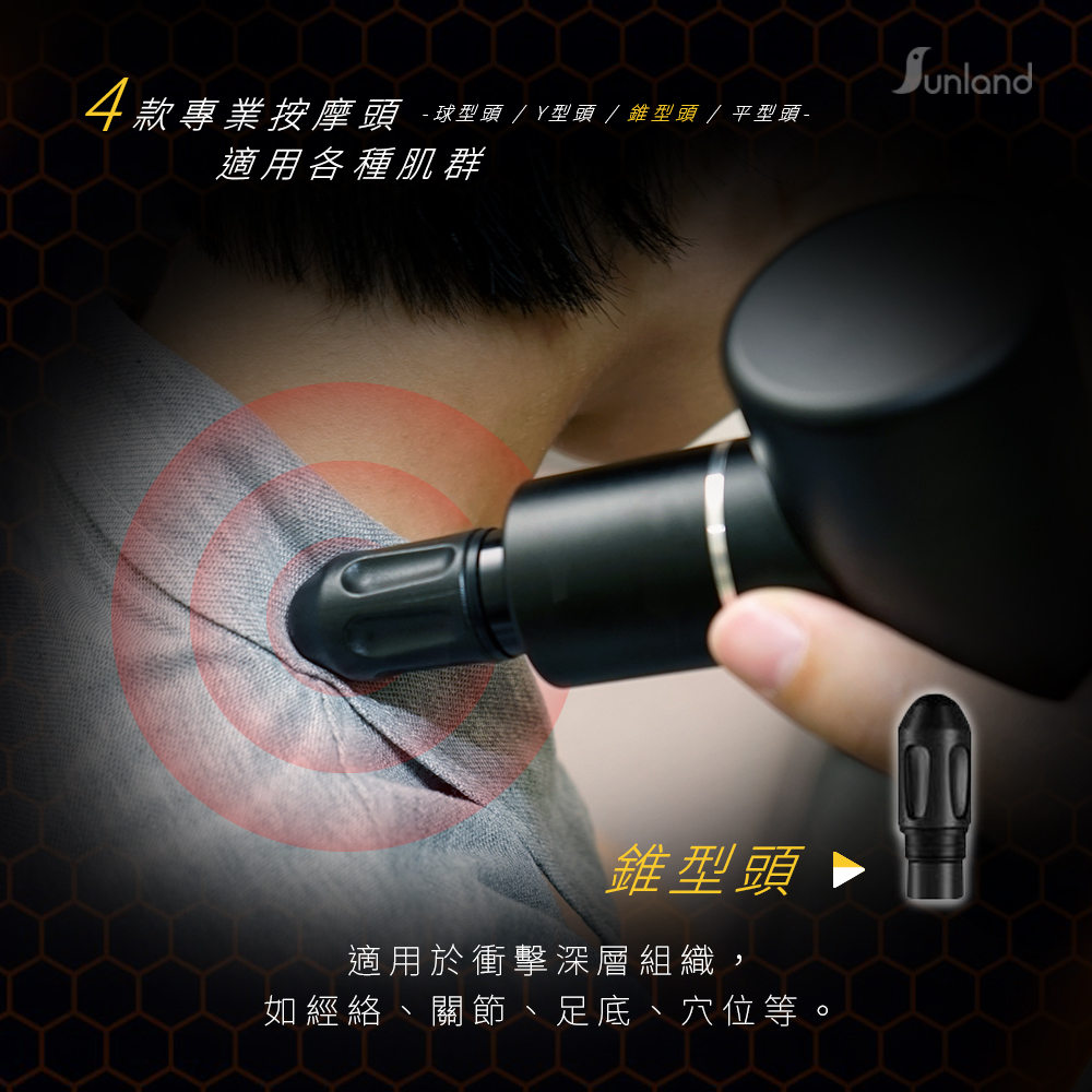 【Sunland】輕量快充深層筋膜運動按摩槍 SE001