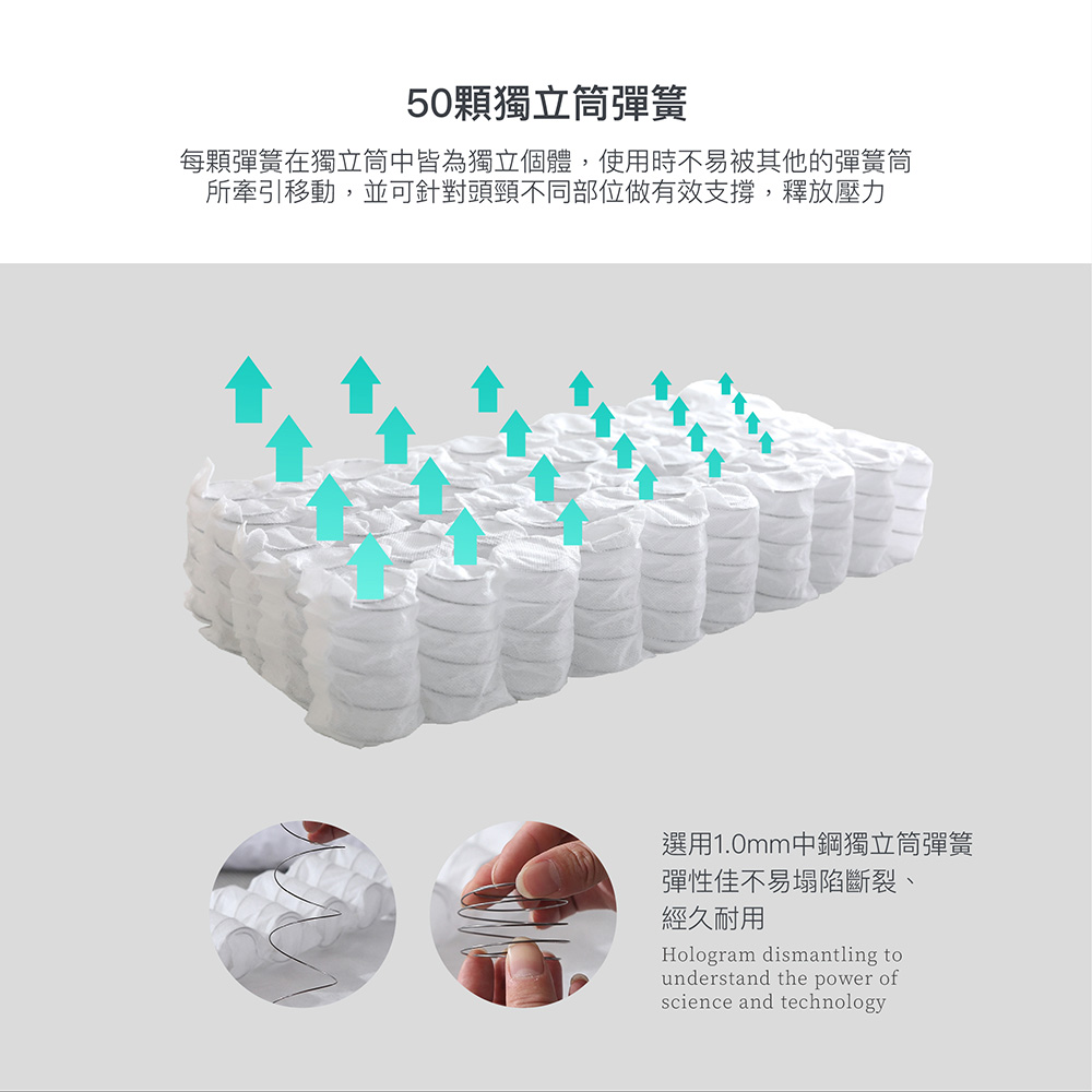 【BEST】台灣製機能獨立筒枕頭共六款 天絲/涼感石墨烯/氣壓可調式/可水洗枕