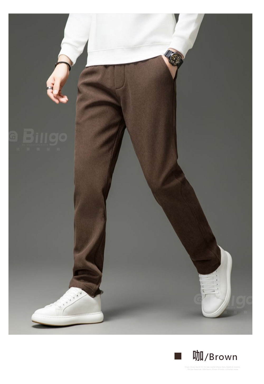 加絨加厚刷毛鬆緊腰燈芯絨長褲 厚磅保暖褲 L-5XL