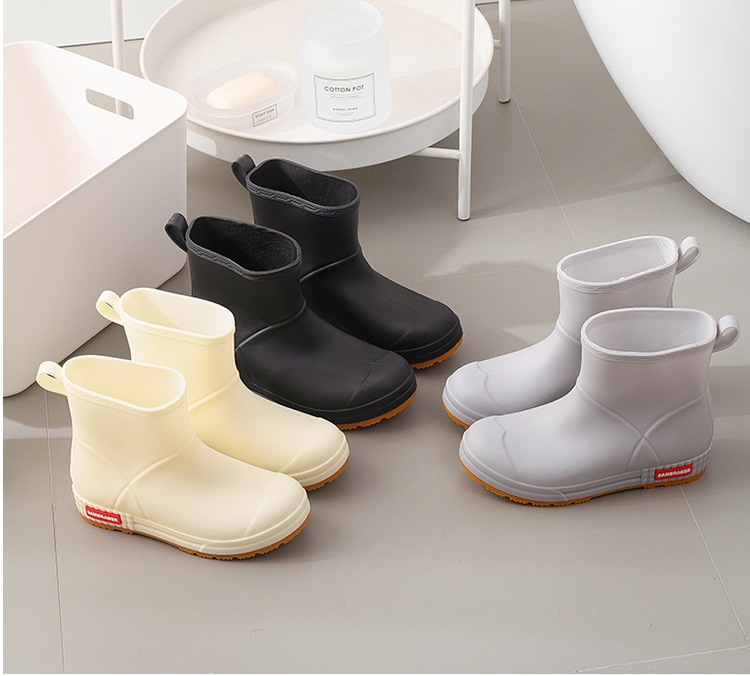 韓系防水防滑耐磨時尚短靴雨鞋 多色多尺寸(防滑/短筒/耐磨雨靴)