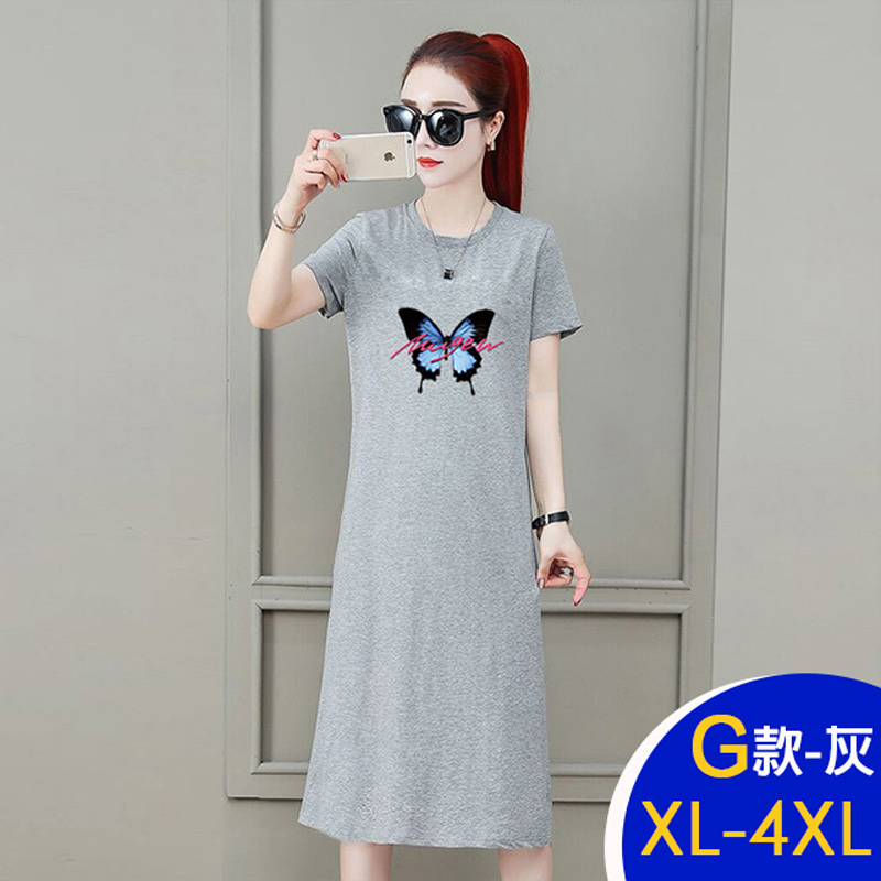 韓國製造型休閒寬鬆修身顯瘦中長洋裝 連身裙 多款任選 M-4XL