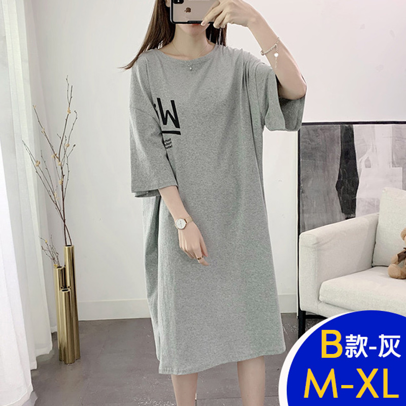 韓系休閒自在寬鬆修身長版上衣多款任選 M-XL