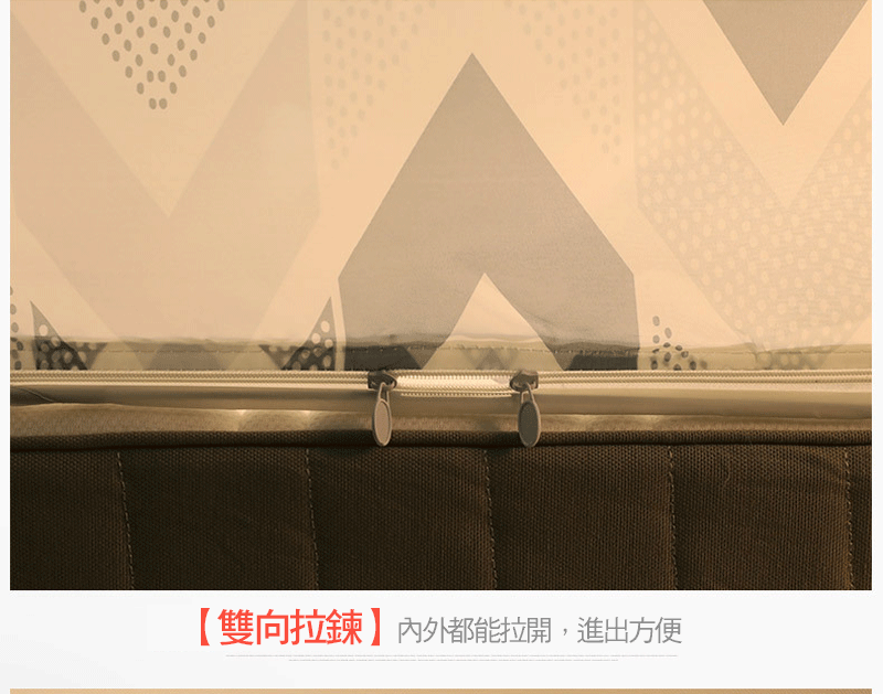 免安裝三開門蒙古包蚊帳