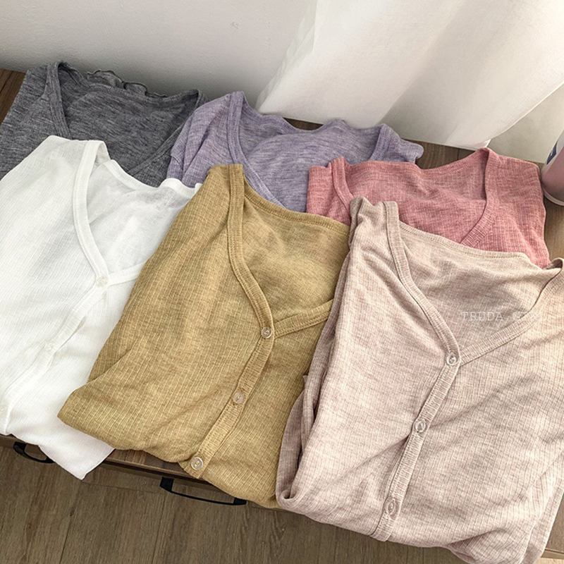 四季百搭軟糯罩衫防曬外套 6色 棉質外套 舒適透氣