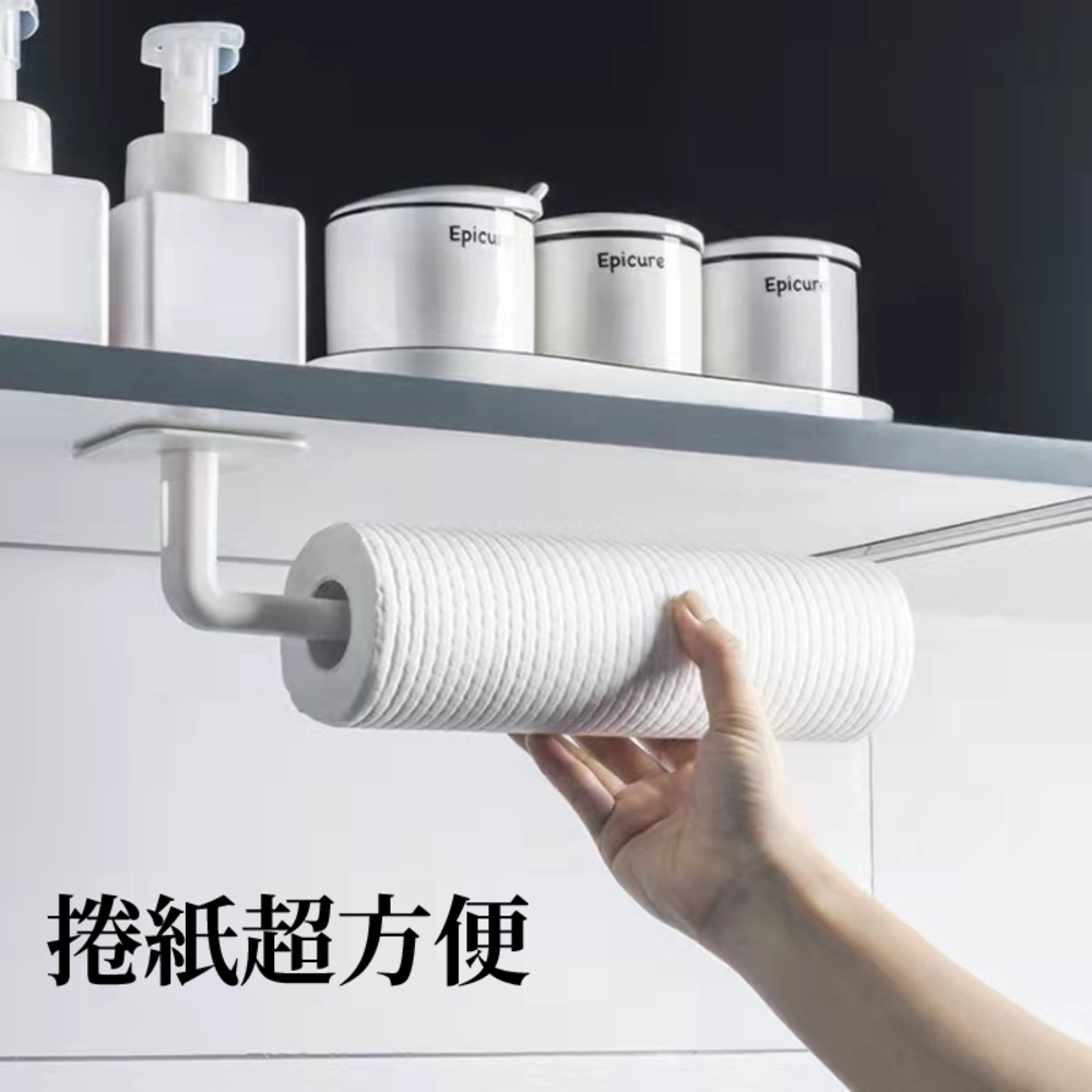 L型免打孔萬用掛勾5入組