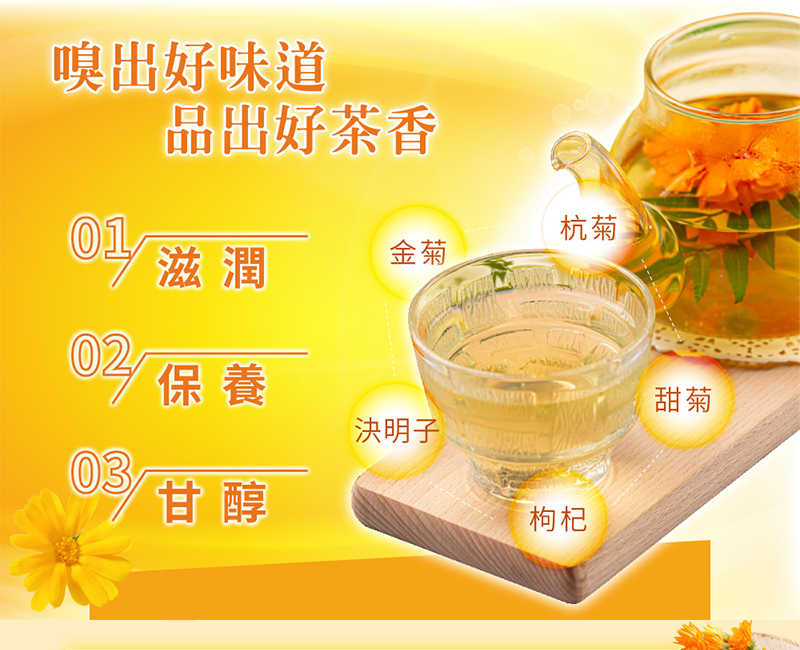 【誠實堅果】明亮菊杞茶50g