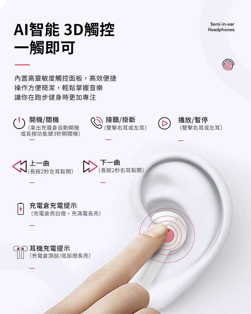 MONSTER Clarity 107 無線 藍牙耳機 黑色