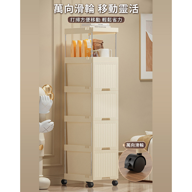 【AOTTO】28面寬附輪抽屜夾縫收納櫃 AC-028