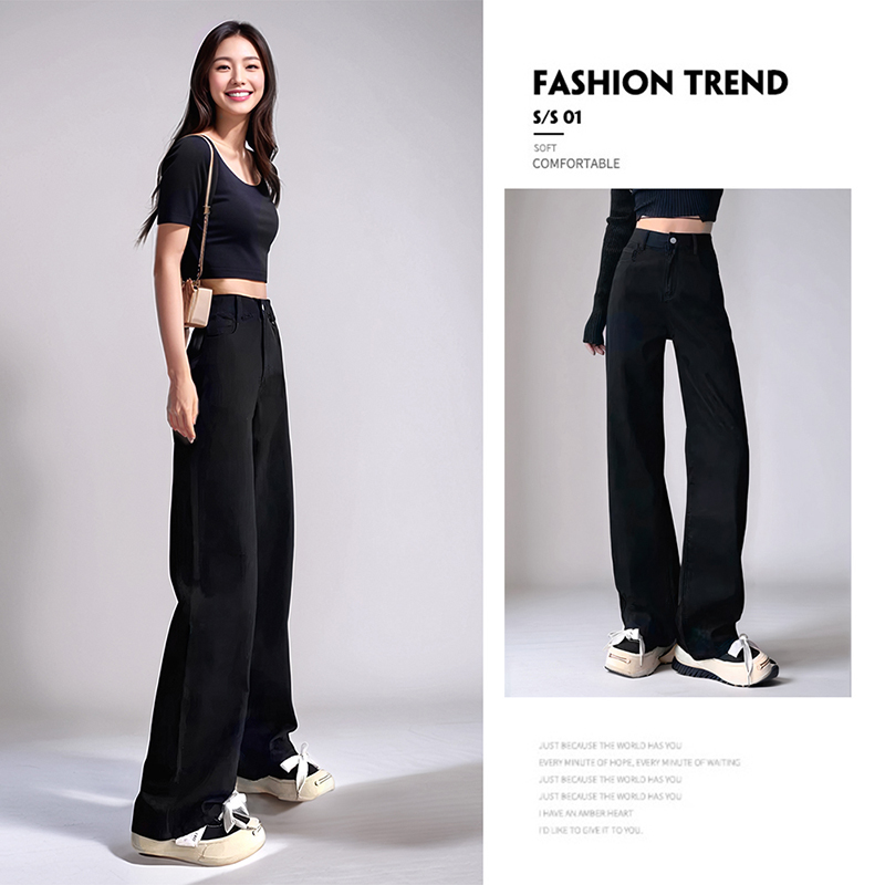 經典不敗牛仔褲寬褲 4色黑/牛仔藍/卡其/淺藍 M-XXL