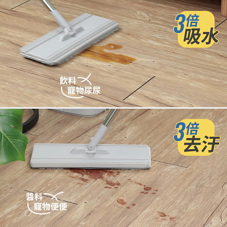 JOJOGO 髒淨分小神拖 拖把布x2 淨污分離 一桶搞定 乾濕兩用 輕巧好收納