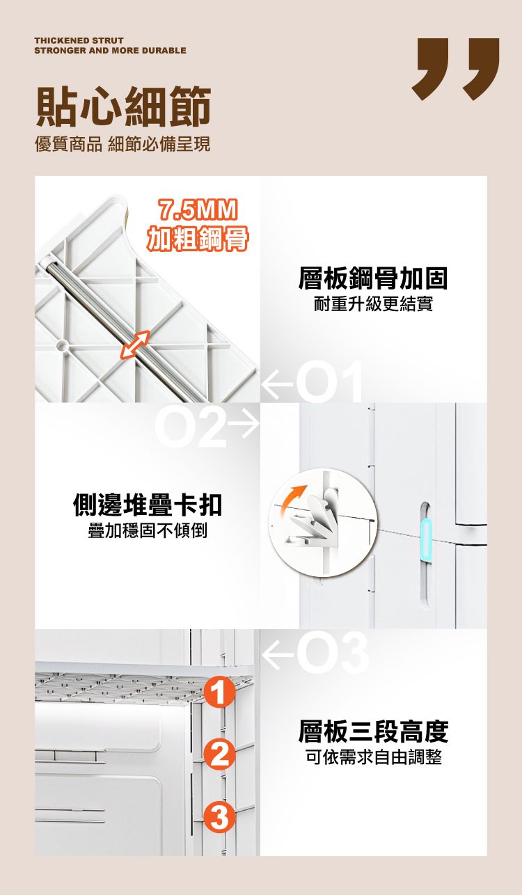 【ONE HOUSE】巨無霸流川雙開門附輪摺疊收納櫃 OH-R103&R117