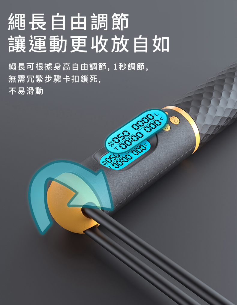 智能兩用無繩計數跳繩 運動健身跳繩 運動用品