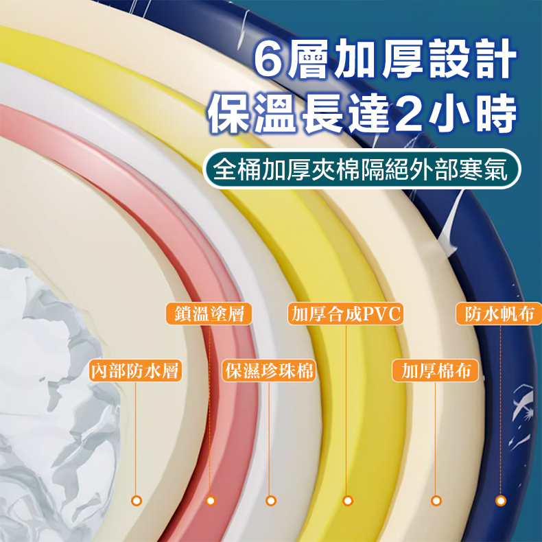 第四代免安裝加長摺疊泡澡桶