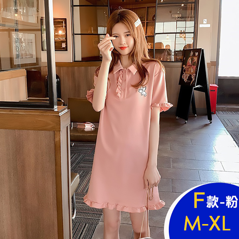 韓國小香風天絲棉好氣色Polo洋裝系列 polo上衣 連身裙 多款可選