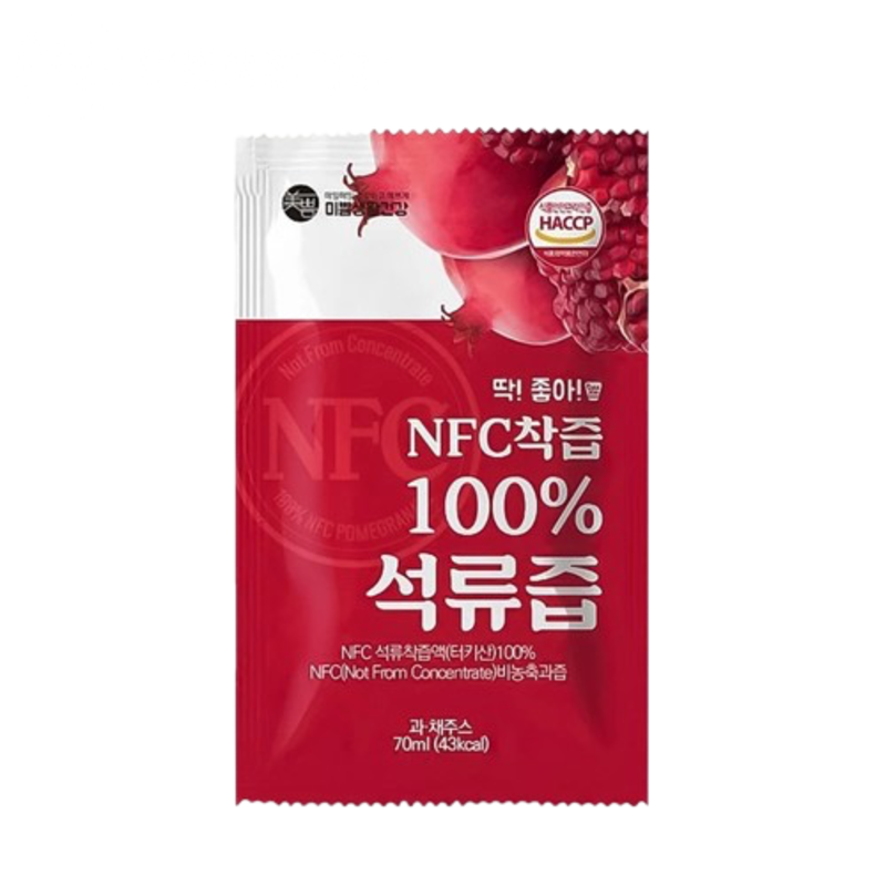 【美好生活】(箱購)韓國NFC 100%果汁 石榴/櫻桃/蘋果/膠原蛋白