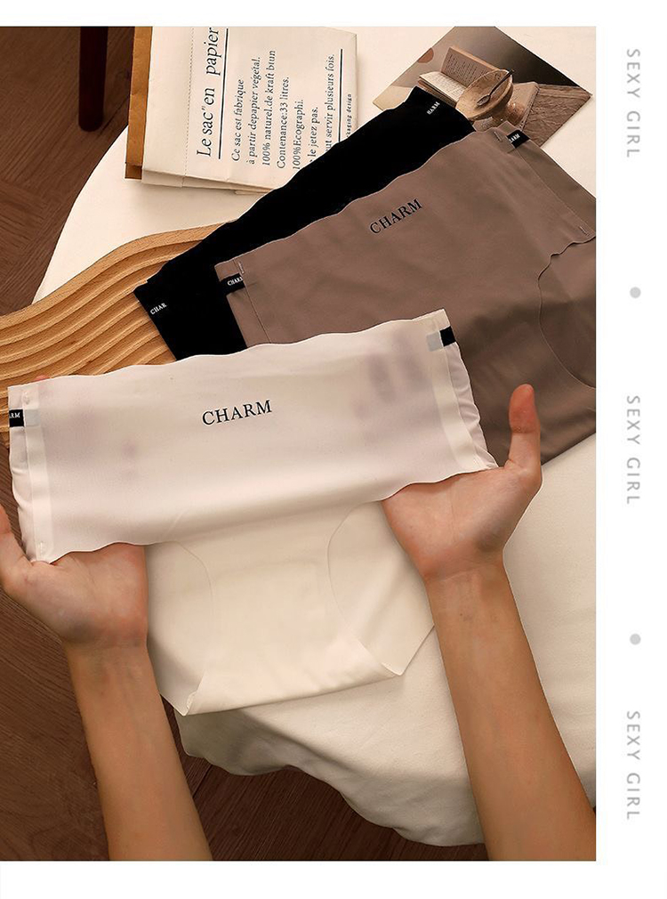 冰絲無痕超薄透氣內褲 冰絲內褲 無痕內褲