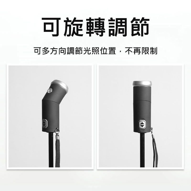 長江 12骨LED自動開收大傘面黑膠反向傘(自動折傘/安全照明/抗強風/防斷裂/抗UV/UV-12)