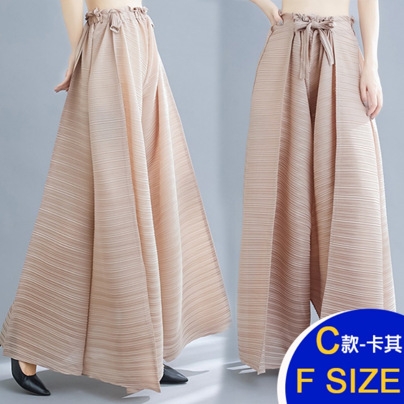 韓國進口三宅風褶皺壓褶褲任選(皺褶 壓褶 秋裝)