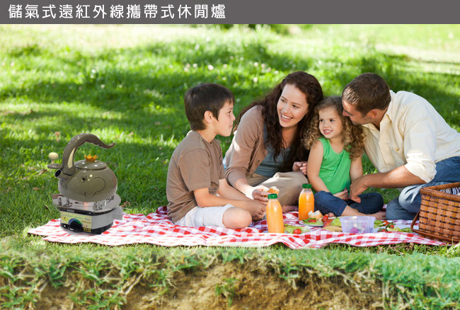 【金德恩】攜帶式儲氣式休閒爐附收納盒(安全壓力閥/卡式瓦斯罐)