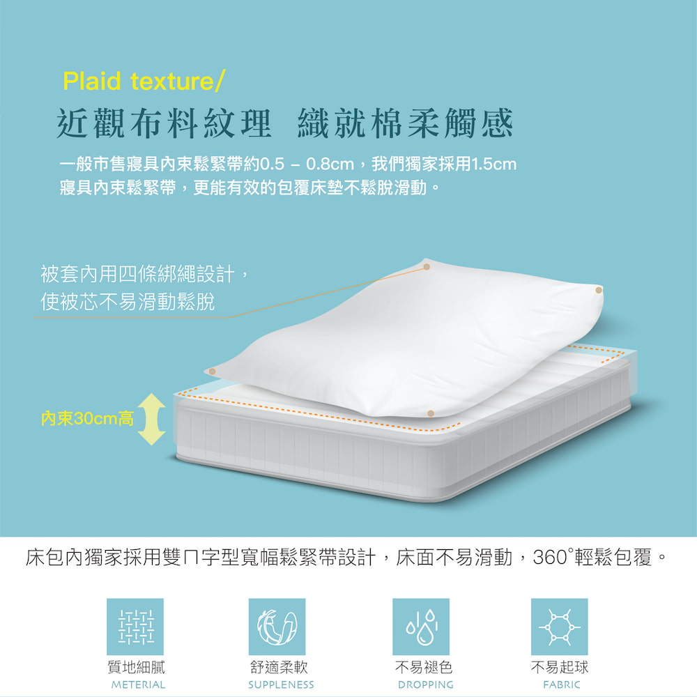 【BEST】台灣製雲絲棉床包組 多款花色任選 鋪棉兩用被 棉被 薄被套