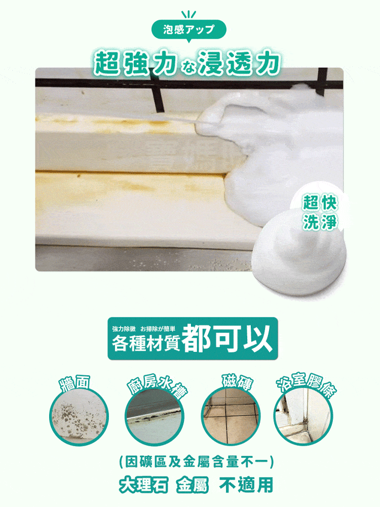 【謝祖武推薦】MIT 台灣製造 除霉慕斯+垢垢落 贈疏通粉